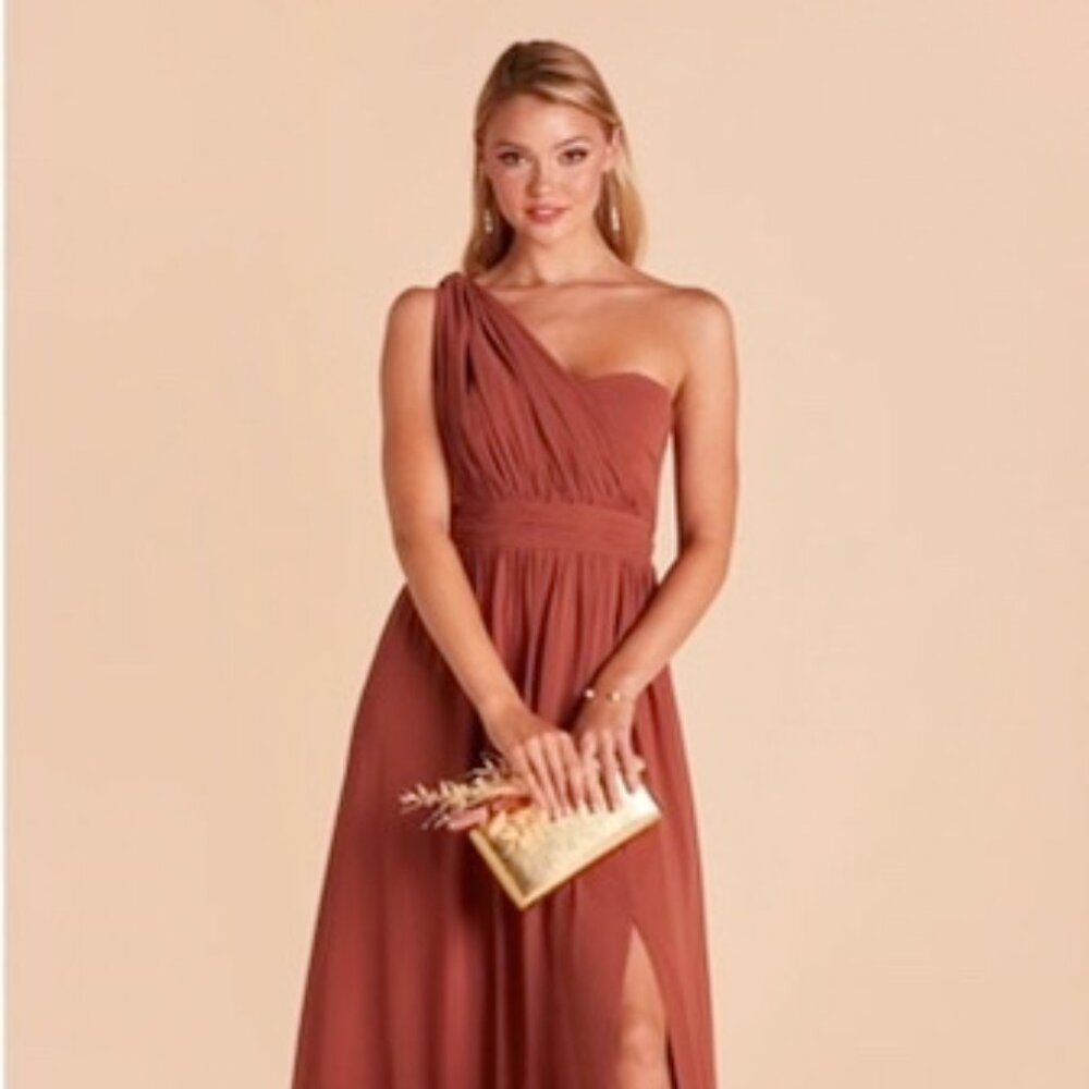 Grace Chiffon Dress in Spice